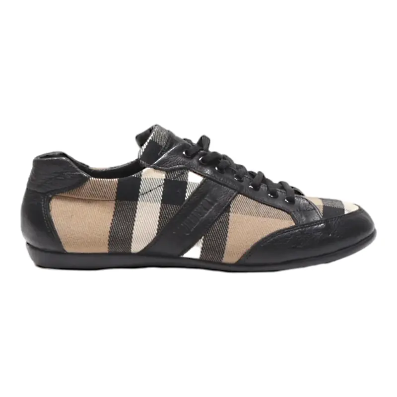 BURBERRY Sneaker Trainers Brown Leather Womens UK 5