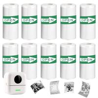 Thermal Sticker Paper for Pocket Inkless Printer, 3/10/15 Rolls Self-adhesive Printing Machine Paper, Portable Mini Printer P...