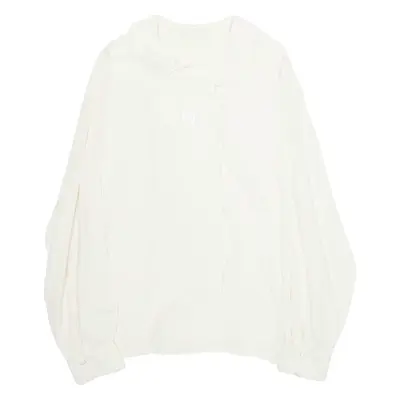 Womens Blouse White Long Sleeve L