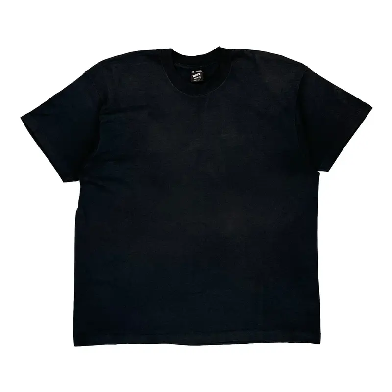 Single Stitch Made In Usa Fruit Of The Loom T-Shirt - 2XL Black Cotton Blend