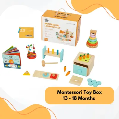 Montessori Toys For Babies 13-18 Months - Learn & Play - Exploratory & Motor Skills Kit – Encourage Sensory Play & Fine Mot...