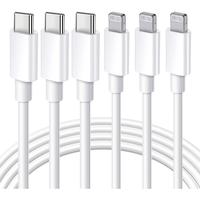 3Pack 10FT USB C to Lightning Cable,For iPhone Fast Charger Cable Type C Charging Cord Compatible with iPhone 14 13 13 Pro Ma...