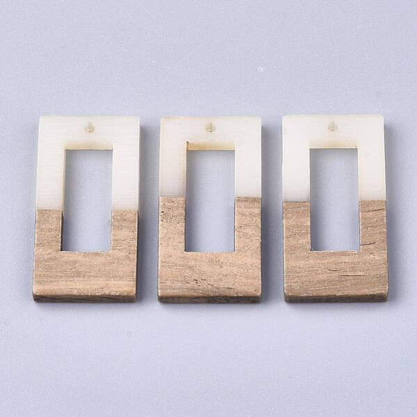 Resin & Walnut Wood Pendants