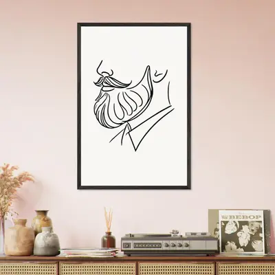 Beard and Bow - A Minimalist Tribute to Style