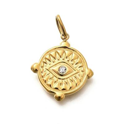 304 Stainless Steel Rhinestone Pendants