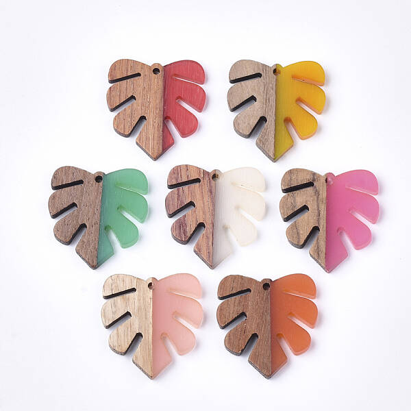 Resin & Walnut Wood Pendants