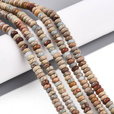 Natural Aqua Terra Jasper Beads Strands