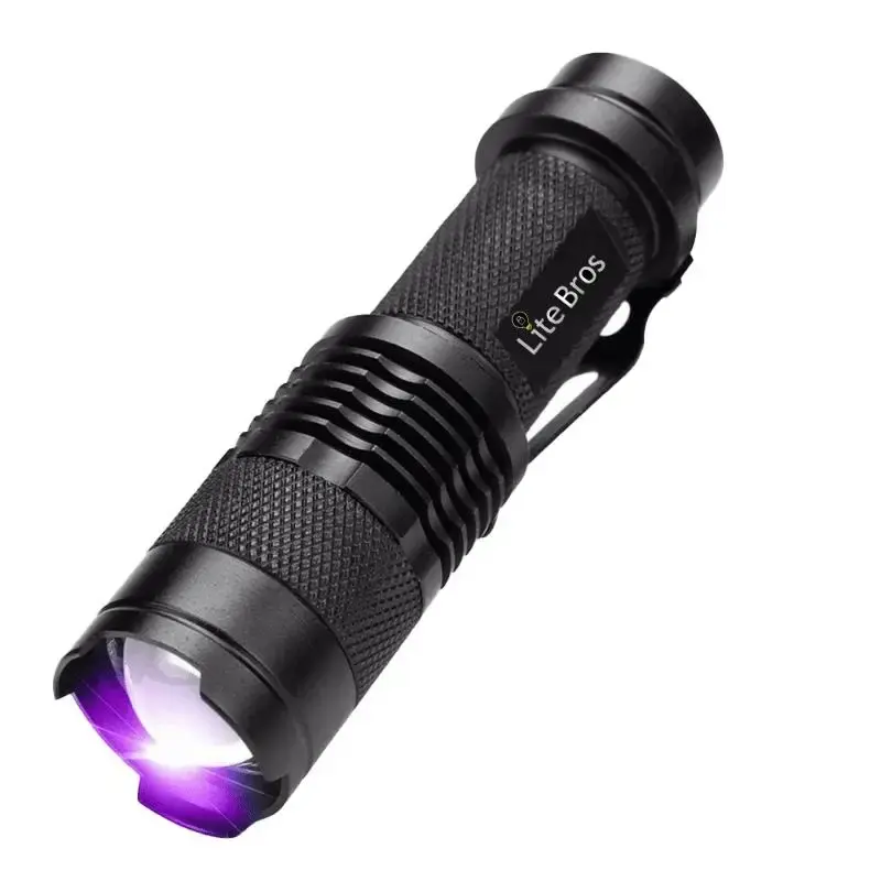 Lite Bros UV Travel Black Light - Great for Hotels & Airbnbs