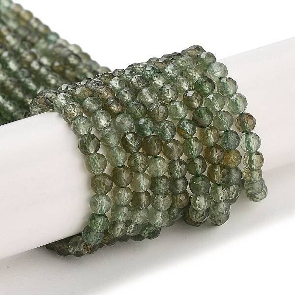 Natural Green Apatite Beads Strands