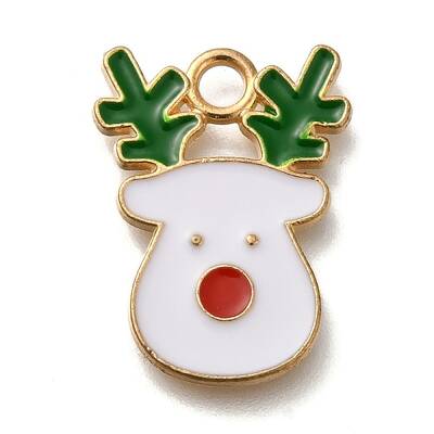 Christmas Theme Alloy Enamel Pendants