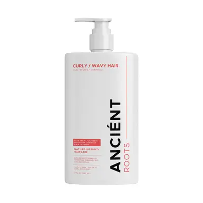 Ancient Roots Curl Respect Shampoo with Aloe Vera, Flaxseed, Fenugreek, Hibiscus, Amla and Castor, Hydrating Cleanse for 2B-3...