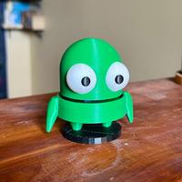 Robot Puppet Companion Fidget Clicker Key Cap Figure - Video Game Inspired Gag Gift Novelty Toy Figure - Full Color