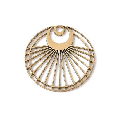 201 Stainless Steel Filigree Pendants
