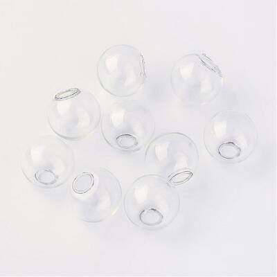 Round Mechanized One Hole Blown Glass Globe Ball Bottles