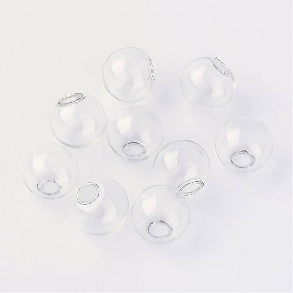 Round Mechanized One Hole Blown Glass Globe Ball Bottles