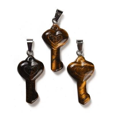 Natural Tiger Eye Pendants