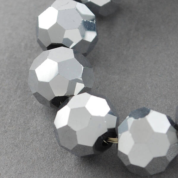 Electroplate Glass Bead Strands