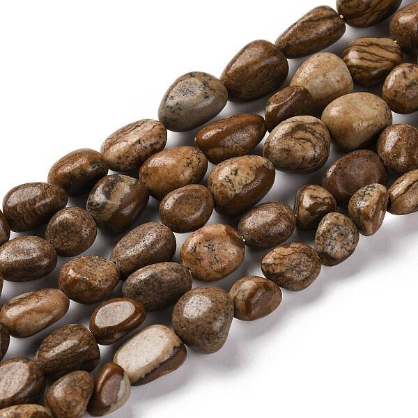 Natural Picture Jasper Beads Strands