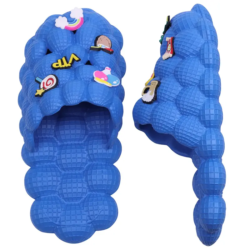 King Glory Kids Bubble Slides Golf Ball Shoes, Bubble Slides for Kids, Boys Girls Funny Lychee Massage Bubble Slippers, Bubbl...