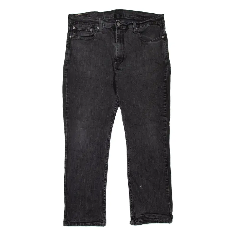 LEVI'S 514 Jeans Mens Black Slim Straight W38 L30