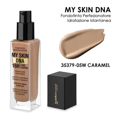 Bella Oggi My Skin Dna Long Lasting Foundation 16H Caramel