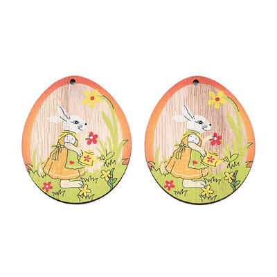 Single-Sided Printed Wood Big Pendants