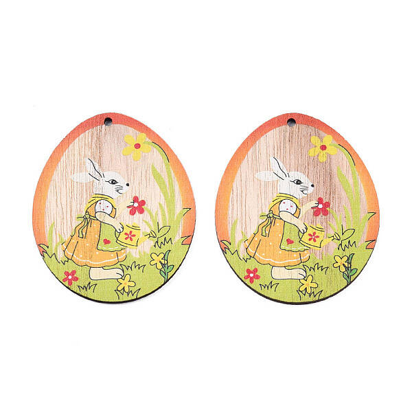 Single-Sided Printed Wood Big Pendants