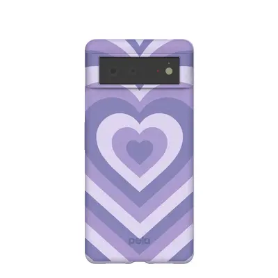 Lavender Power Hearts Google Pixel 6 Case