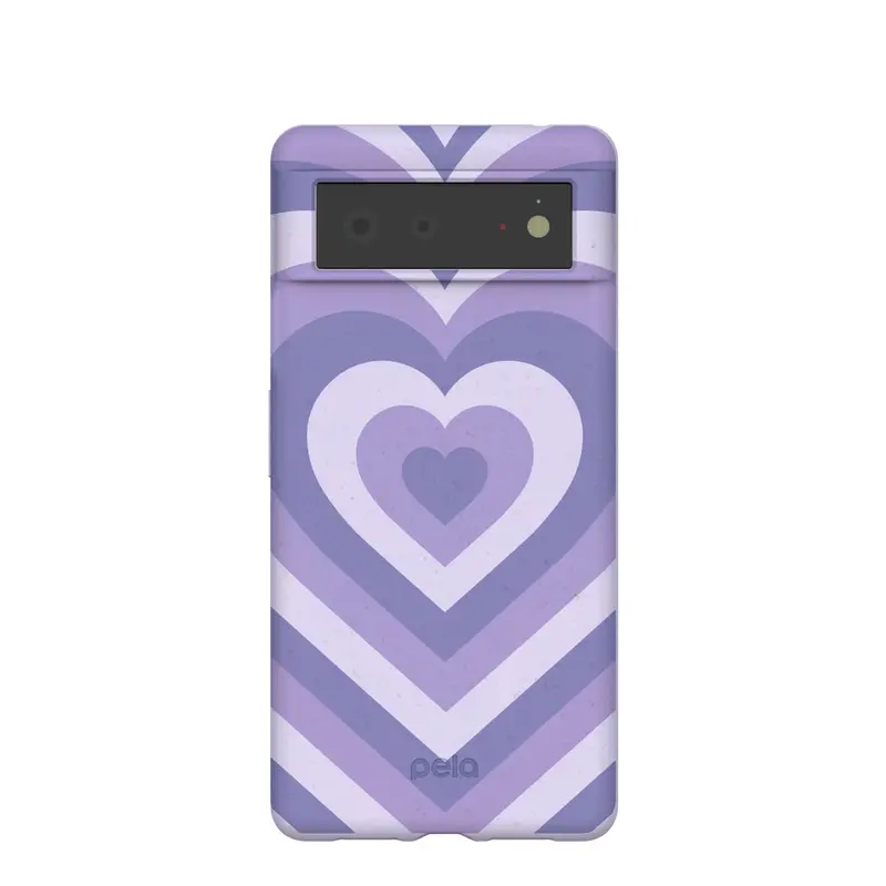 Lavender Power Hearts Google Pixel 6 Case