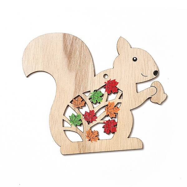 Single Face Printed Wood Big Pendants