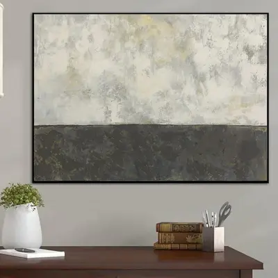 Extra Large Abstract Painting White Painting Acrylic Art Black Painting Wall Art Abstract Oil Painting On Canvas Modern Art |...