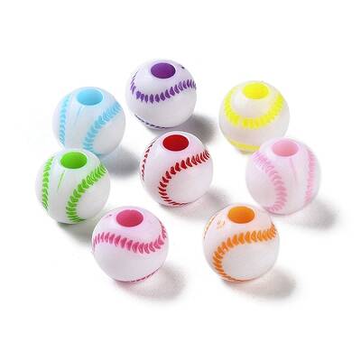 Opaque Acrylic European Beads
