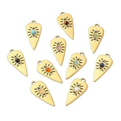 Ion Plating(IP) 316 Stainless Steel Triangle Pendants