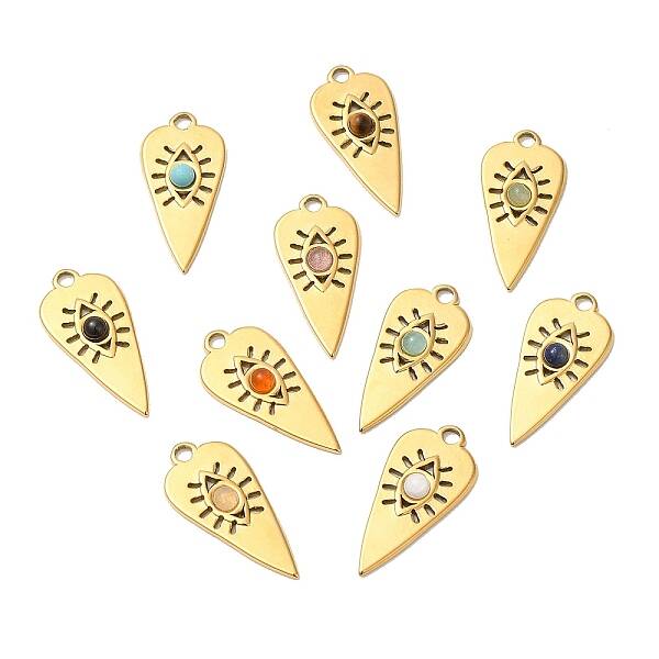 Ion Plating(IP) 316 Stainless Steel Triangle Pendants