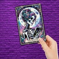 The Reader Tarot Card Cardstock Case Insert for Kindle Paperwhite Basic Scribe | Witchy Book Lover Gift | Bookish Stickers fo...