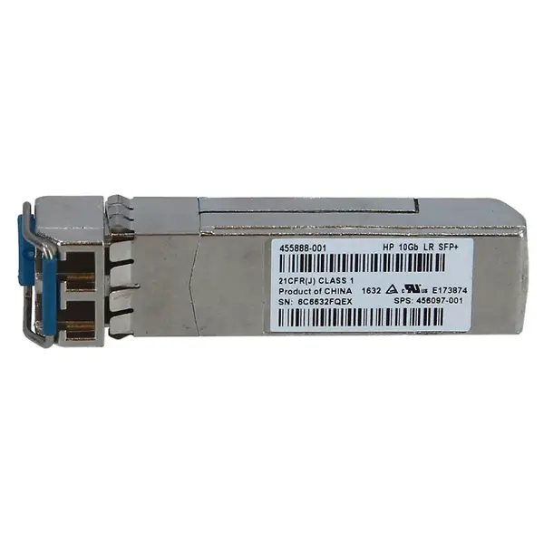 HP 456097-001 | 10Gb/s 10GBase-LR Single-Mode Fibre 1310nm 10km Fibre Channel Duplex LC Connector SFP+ Transceiver Module