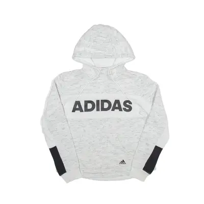 ADIDAS 2018 Hoodie Grey Pullover Girls S