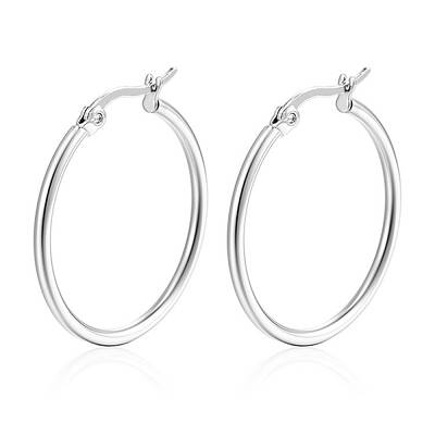 Non-Tarnish 304 Stainless Steel Hoop Earrings