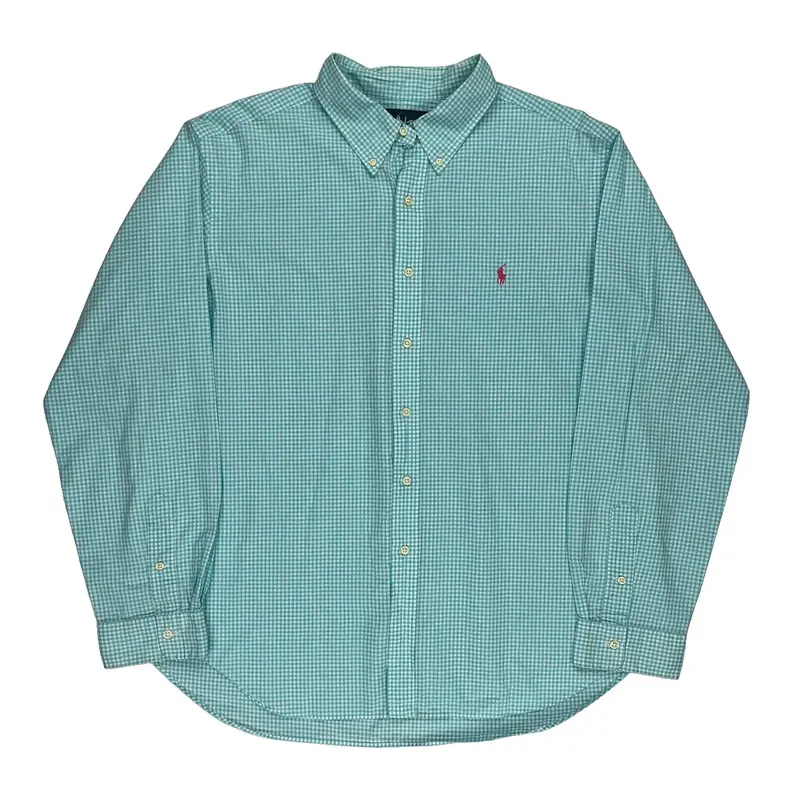 Ralph Lauren Checked Shirt - 2XL Blue Cotton | Size: xx-large