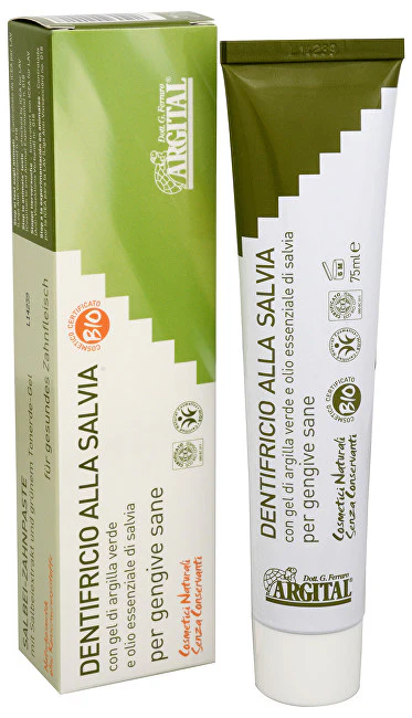 Argital Argital - toothpaste with sage and green clay 75 ml