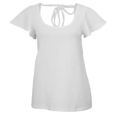 Organic Flutter Tee - White - M