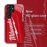 Suitable for [Galaxy S23 Ultra] New creative cool macho design high-end glass phone case affordable anti-drop anti-fingerprin...