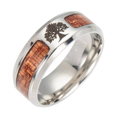 Non-Tarnish Stainless Steel Wide Band Finger Rings