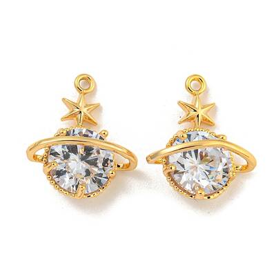 Brass with Clear Cubic Zirconia Pendant