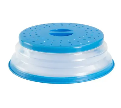 Collapsible Microwave Food Cover | Color: Blue