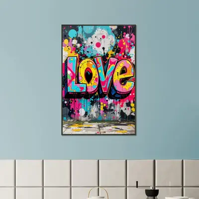 Explosive Colors - Graffiti-Inspired LOVE Design
