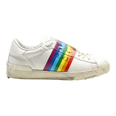 VALENTINO Sneaker Trainers White Leather Mens UK 7.5