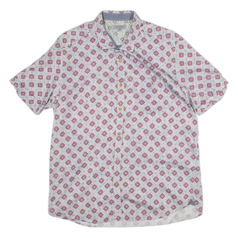 TED BAKER Mens Shirt Grey Long Sleeve M