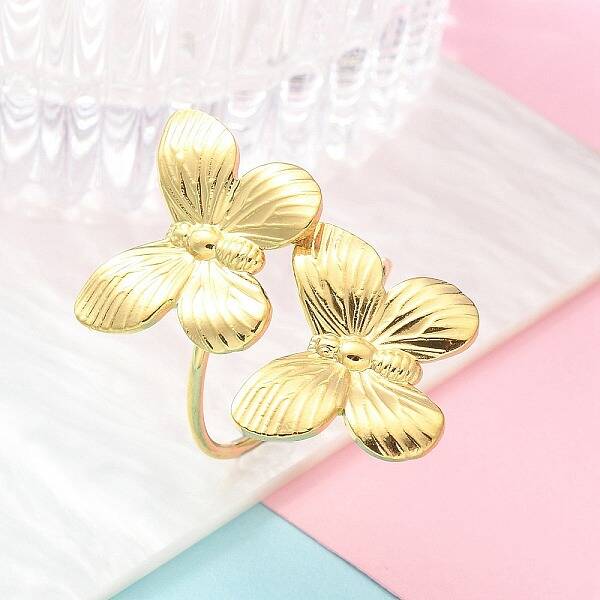 304 Stainless Steel Open Cuff Ring for Women