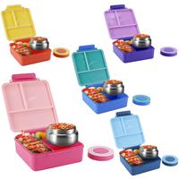 Shipped From USA Bento Lunch Box with 8oz Soup Thermo, Leakproof Lunch Food Containers with 4 Compartment, Thermo Insulated H...